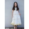 Athena Crinkle Embroidery Maxi Dress, White - Dresses - 4