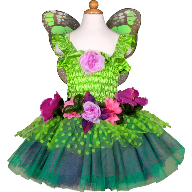Fairy Blooms Deluxe Dress, Green - Costumes - 1