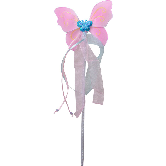 Butterfly Dress, Wings & Wand, Pink - Costumes - 3