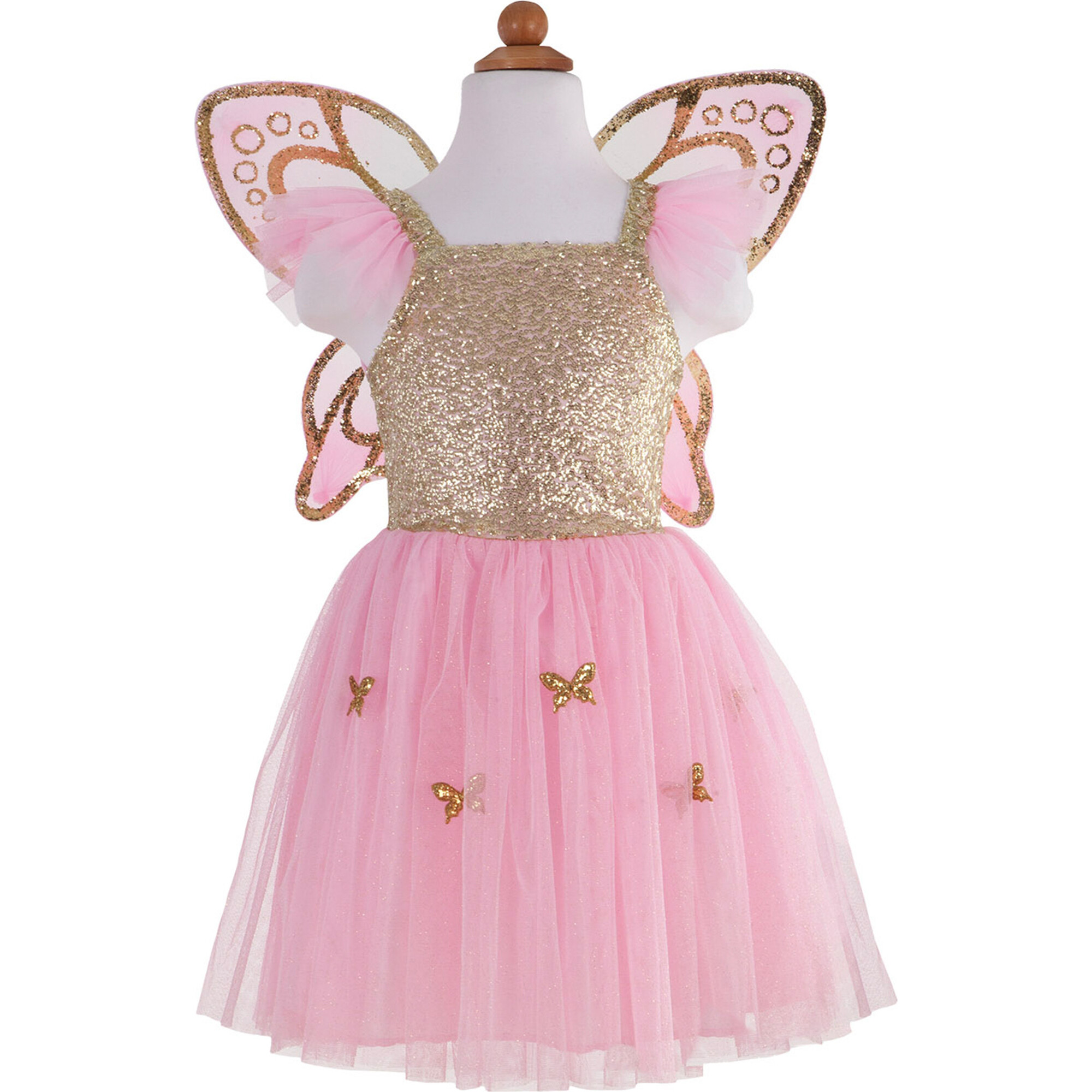 Gold Butterfly Dress and Wings - Costumes - 1