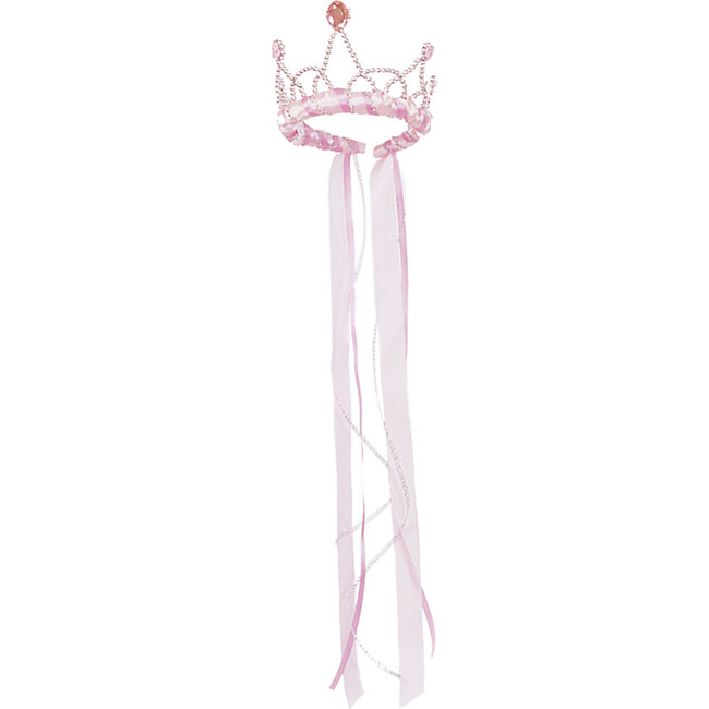 Ribbon Tiara, Light Pink - Costume Accessories - 1