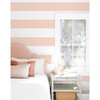 Rugby Stripe Removable Wallpaper, Pink - Wallpaper - 2 - thumbnail