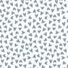 Hearts Traditional Wallpaper, French Blue/White - Wallpaper - 1 - thumbnail