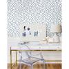 Hearts Traditional Wallpaper, French Blue/White - Wallpaper - 2