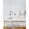 Hearts Removable Wallpaper, French Blue/White - Wallpaper - 2