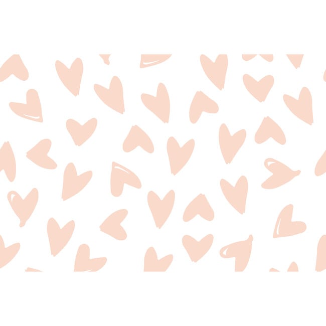 Hearts Removable Wallpaper, Pink/White - Wallpaper - 3