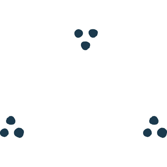 Dainty Dot Traditional Wallpaper, Navy/White - Wallpaper - 3