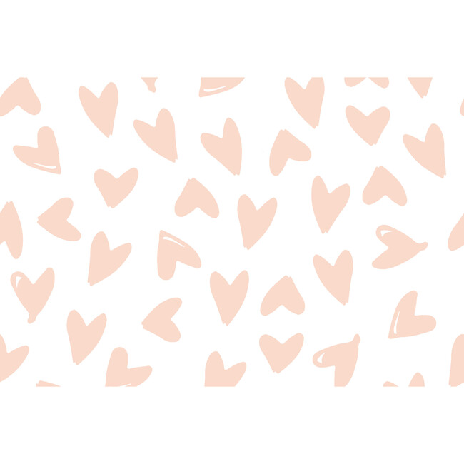Hearts Traditional Wallpaper, Pink/White - Wallpaper - 3