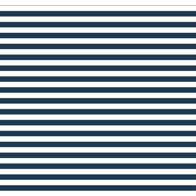 Cabana Stripe Removable Wallpaper, Navy