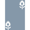 Block Print Traditional Wallpaper, French Blue - Wallpaper - 3 - thumbnail