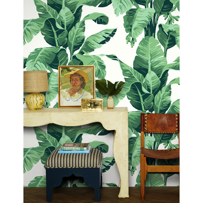 Nathan Turner Pacifico Palm Removable Wallpaper, Ivory