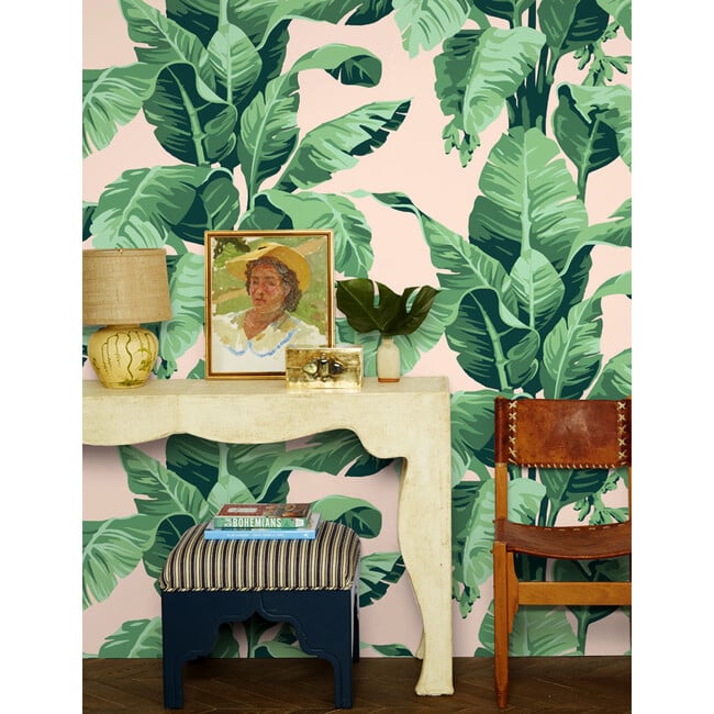 Nathan Turner Pacifico Palm Traditional Wallpaper, Peach - Wallpaper - 2