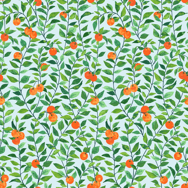 Nathan Turner Orange Crush Traditional Wallpaper, Sky