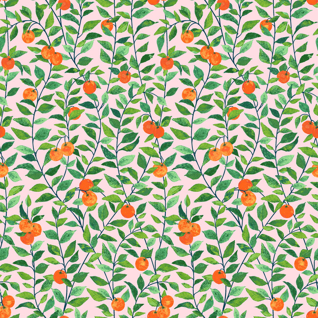 Nathan Turner Orange Crush Traditional Wallpaper, Pink