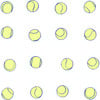 Clare V. Tennis Balls Traditional Wallpaper, Navy Lemon - Wallpaper - 1 - thumbnail