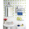 Clare V. Tennis Balls Traditional Wallpaper, Navy Lemon - Wallpaper - 2