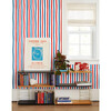 Clare V. Stripes Removable Wallpaper, Red/Blue - Wallpaper - 2