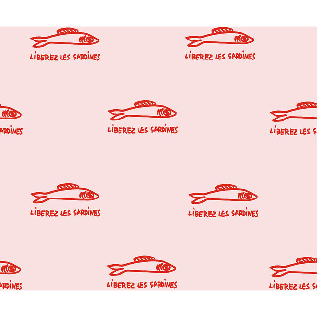 Clare V. Sardines Removable Wallpaper, Shell - Wallpaper - 1