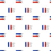 Clare V. Merci Flag Traditional Wallpaper, White - Wallpaper - 1 - thumbnail