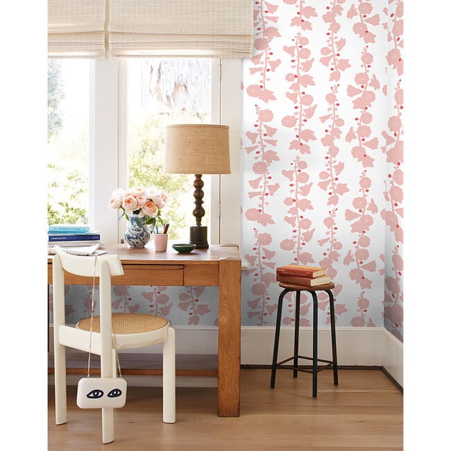 Clare V. Hollyhock Removable Wallpaper, Shell - Wallpaper - 2