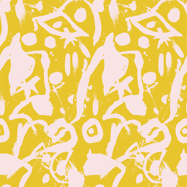 Chris Benz El Quijote Traditional Wallpaper, Pink/Yellow