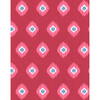 Tangier Medallion Removable Wallpaper, Red - Wallpaper - 1 - thumbnail