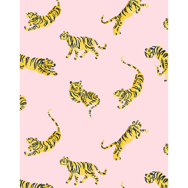 Tea Collection Tigers Removable Wallpaper, Ballet Slipper
