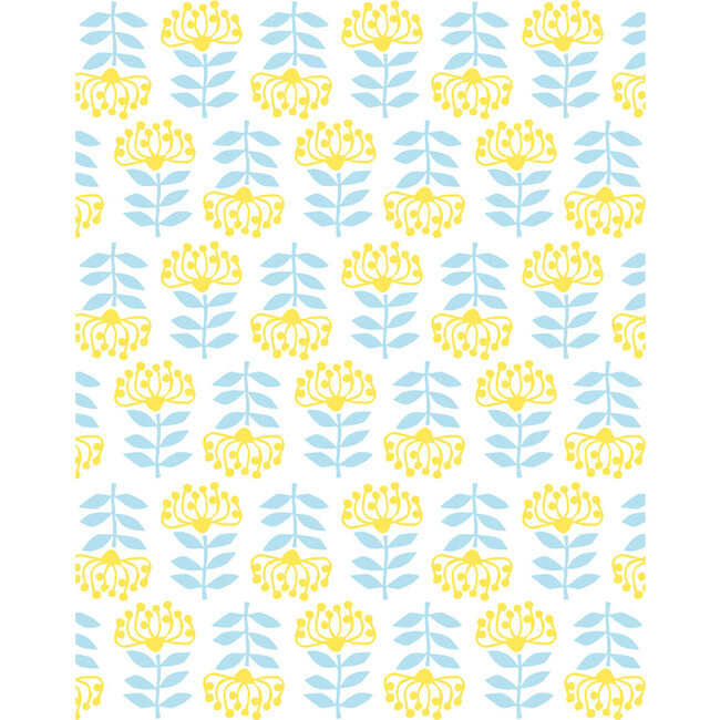 Tea Collection Stylized Papyrus Traditional Wallpaper, Daffodil