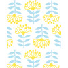 Tea Collection Stylized Papyrus Traditional Wallpaper, Daffodil - Wallpaper - 3