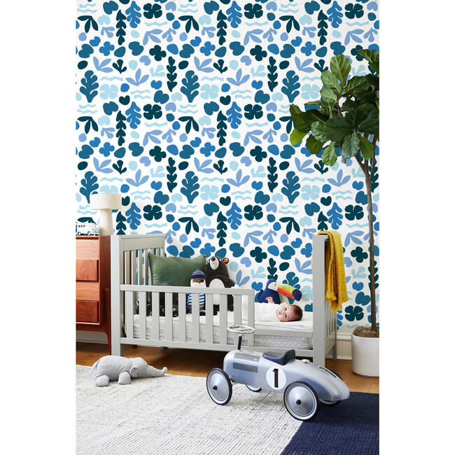 Tea Collection Sea Garden Traditional Wallpaper, Blue - Wallpaper - 2