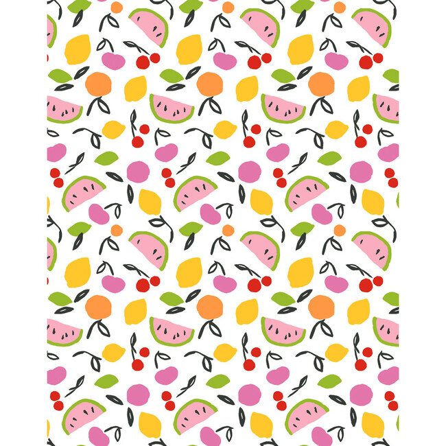 Tea Collection Island Fruits Removable Wallpaper, Raspberry Lime
