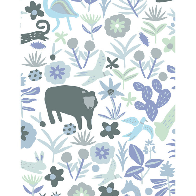 Tea Collection Menagerie Removable Wallpaper, Grey - Wallpaper - 3