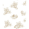 Tea Collection Foliage Lions Removable Wallpaper, White - Wallpaper - 1 - thumbnail