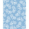 Tea Collection Bicycle Traditional Wallpaper, Cornflower - Wallpaper - 1 - thumbnail