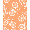 Tea Collection Bicycle Traditional Wallpaper, Creamsicle - Wallpaper - 3