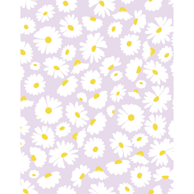 Pop Daisy Removable Wallpaper, Lavender