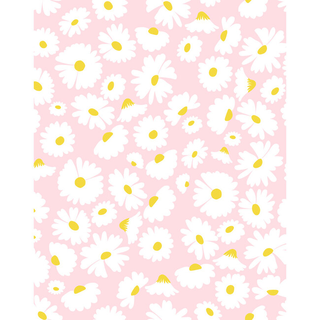 Pop Daisy Removable Wallpaper, Pink
