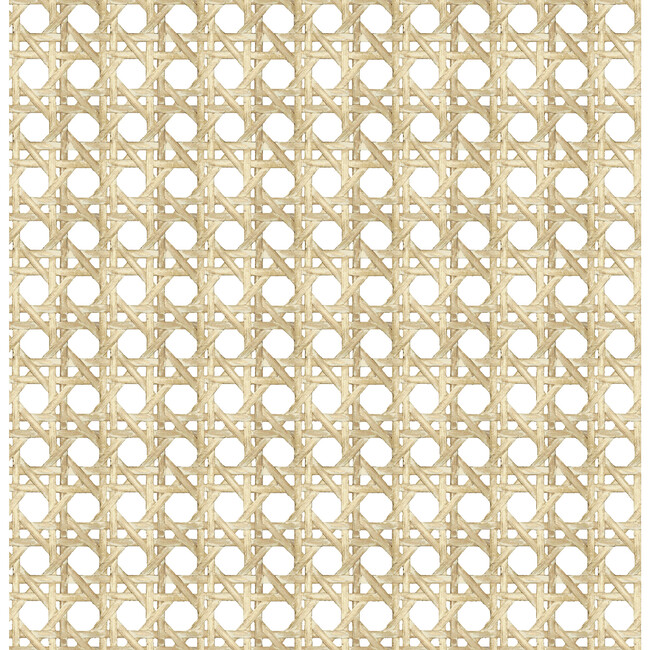 Large Caning Traditional Wallpaper, Sesame