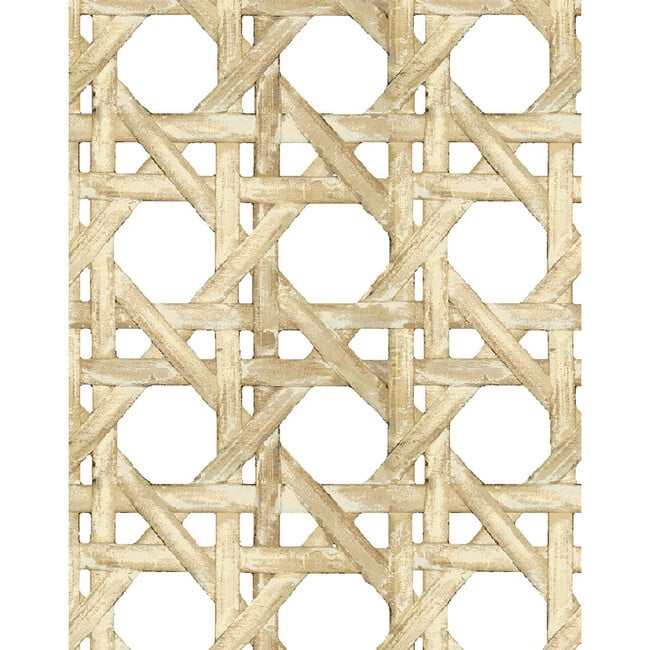 Large Caning Removable Wallpaper, Sesame - Wallpaper - 3