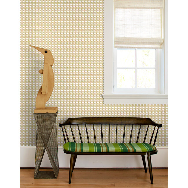 Caning Removable Wallpaper, Sesame
