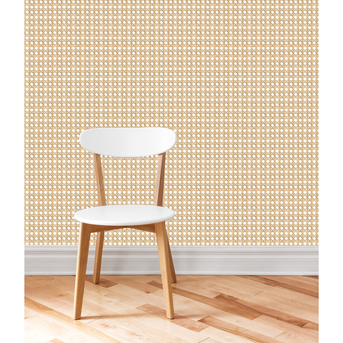 Faux Caning' Wallpaper by Wallshoppe - Wicker