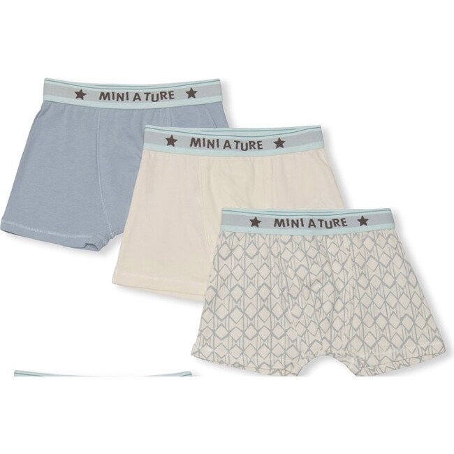 3-pack Organic Yash boxers, Blue Mix - Underwear - 1