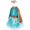 Super-Duper Tutu, Cape and Mask, Turquoise/Copper - Costumes - 1 - thumbnail