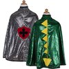 Reversible Dragon/Knight Cape, Green/Silver - Costumes - 1 - thumbnail