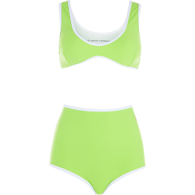 Women's High Waist Bikini, Nordic Green