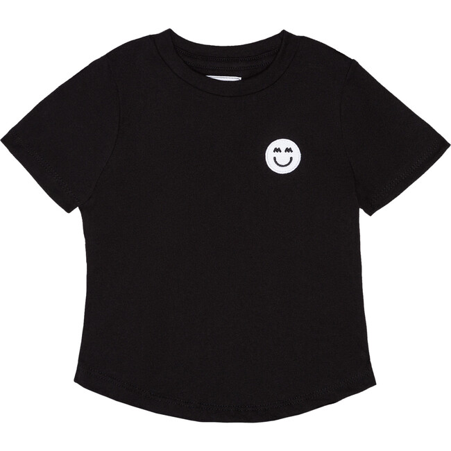 Short Sleeve Logo Patch Tee, Black