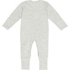 Embroidered Romper and Hat, Grey - Mixed Apparel Set - 3