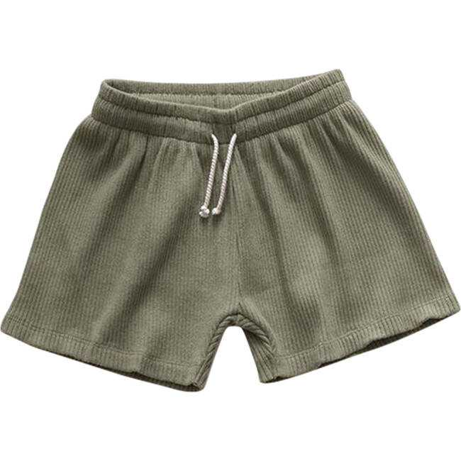 The Baby Ribbed Short, Sage - Shorts - 1