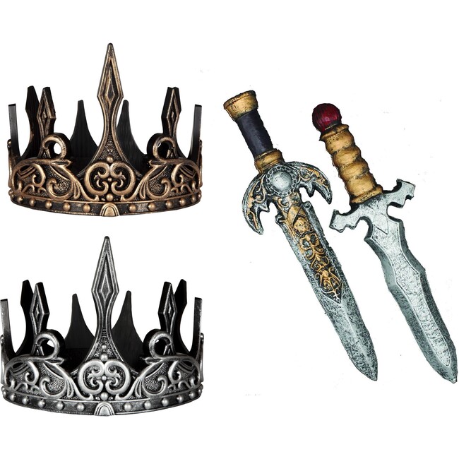 Deluxe King Crown & Dagger Bundle