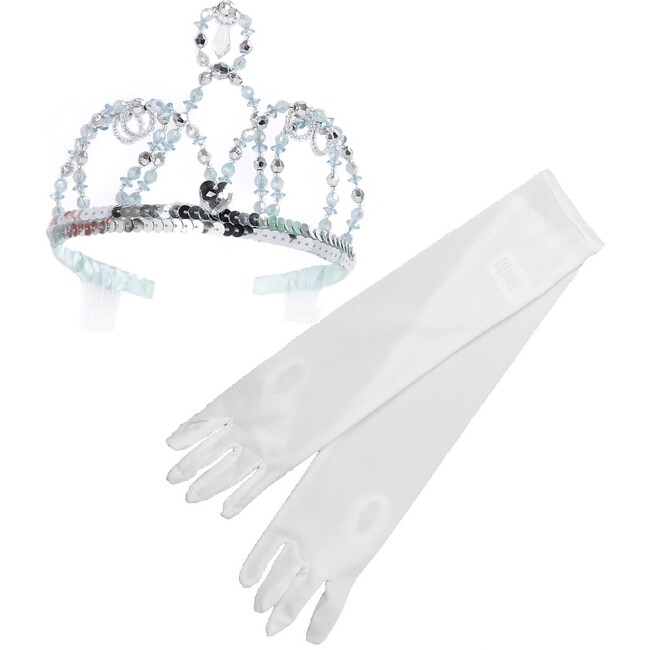 Cinderella Tiara & Storybook Princess Gloves - Costume Accessories - 1